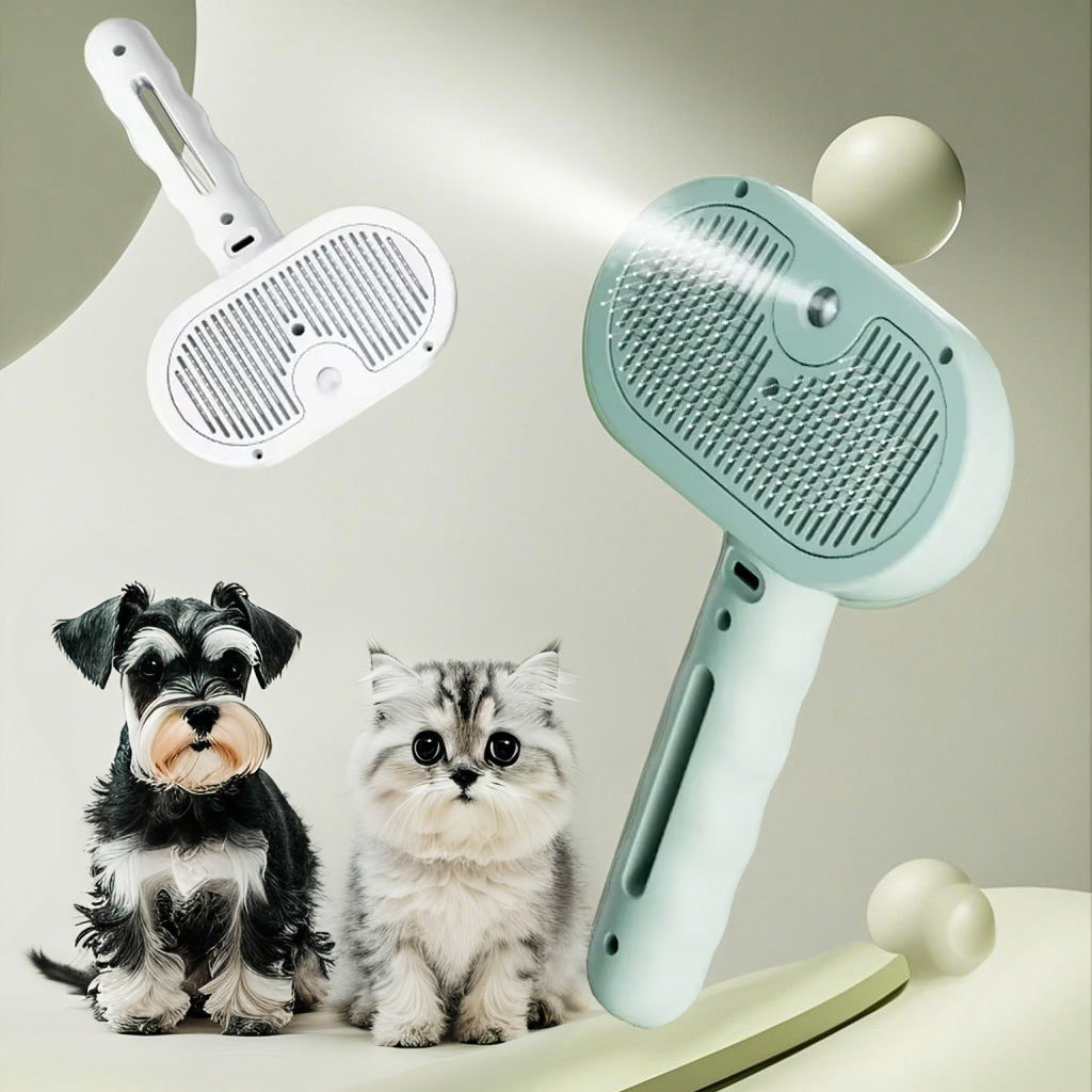 Pets Spray Hair Comb Pet Hair Remover Cleaning Brush Cats Grooming Dog Accessories Tools Dematting Water Mist Humidifier Comb Pet Supplies.