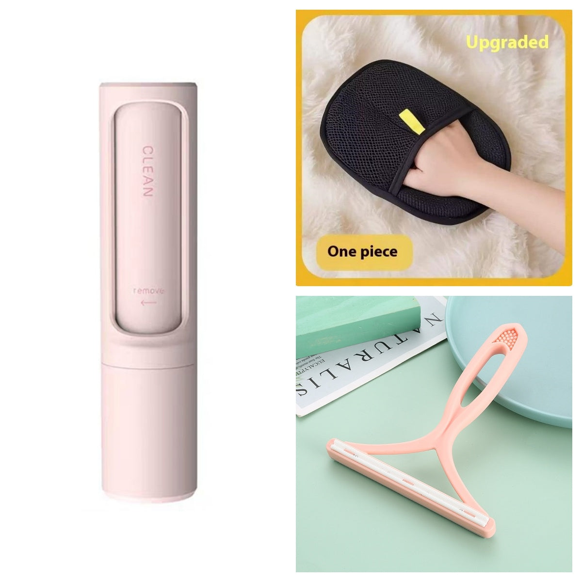 2-1 Reusable Pet Hair Remover Brush.