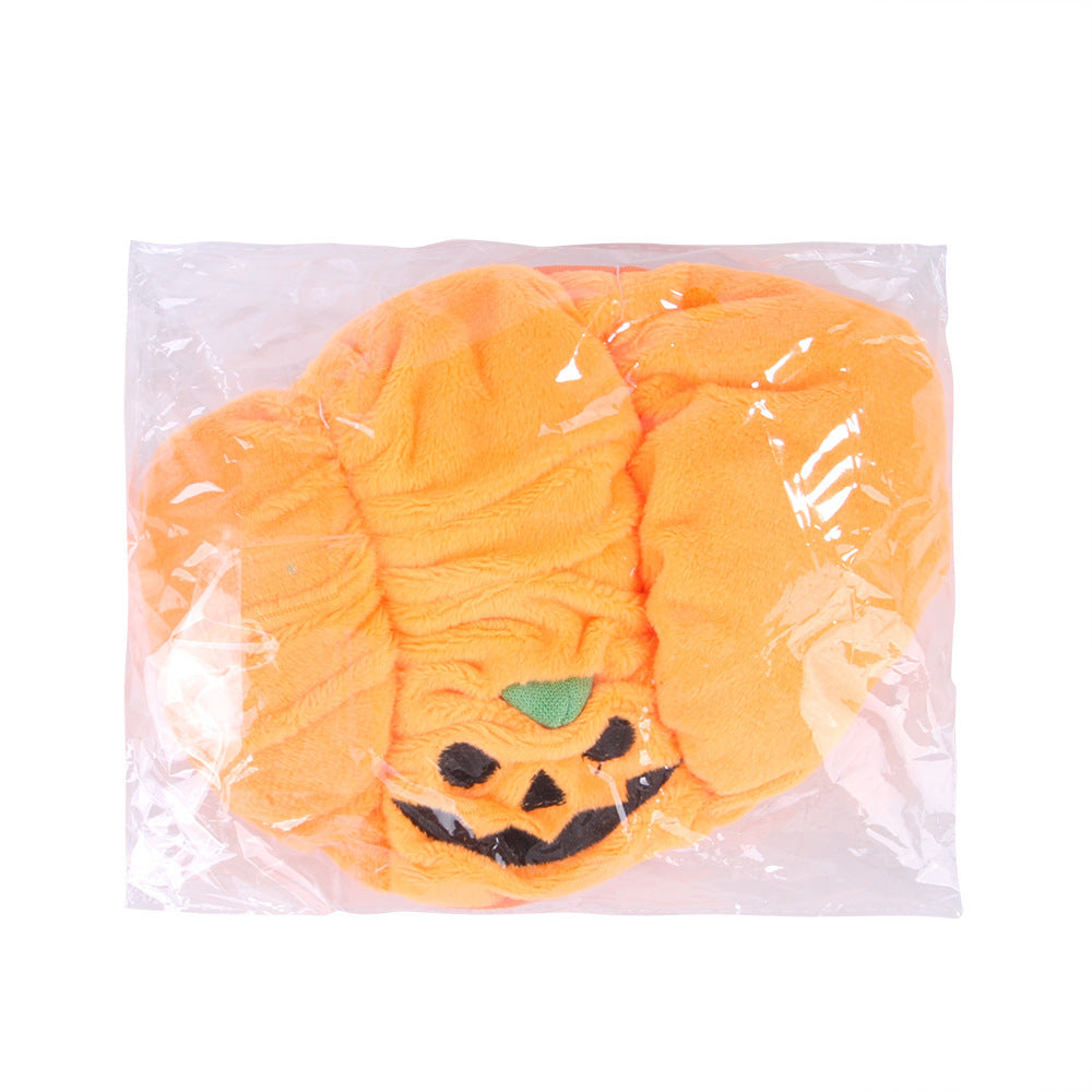 Pet Hat Halloween Pumpkin Costume.