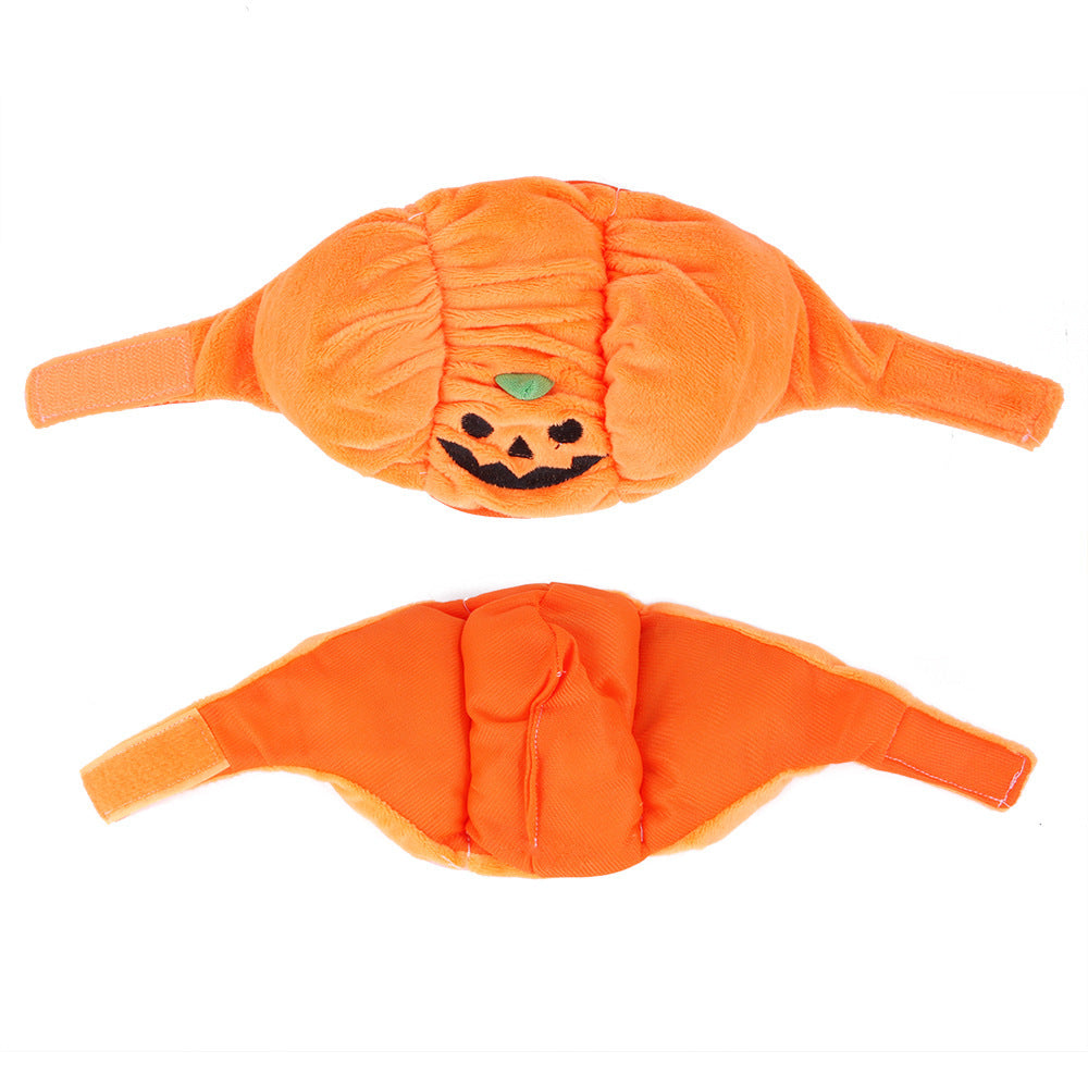 Pet Hat Halloween Pumpkin Costume.