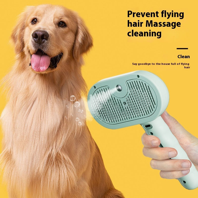 Pets Spray Hair Comb Pet Hair Remover Cleaning Brush Cats Grooming Dog Accessories Tools Dematting Water Mist Humidifier Comb Pet Supplies.