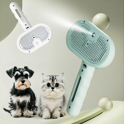 Pets Spray Hair Comb Pet Hair Remover Cleaning Brush Cats Grooming Dog Accessories Tools Dematting Water Mist Humidifier Comb Pet Supplies.