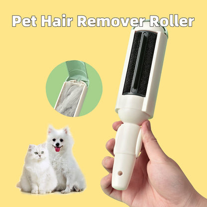 Pet Hair Remover Roller Comfy Non-Slip Handle Dog Cat Portable