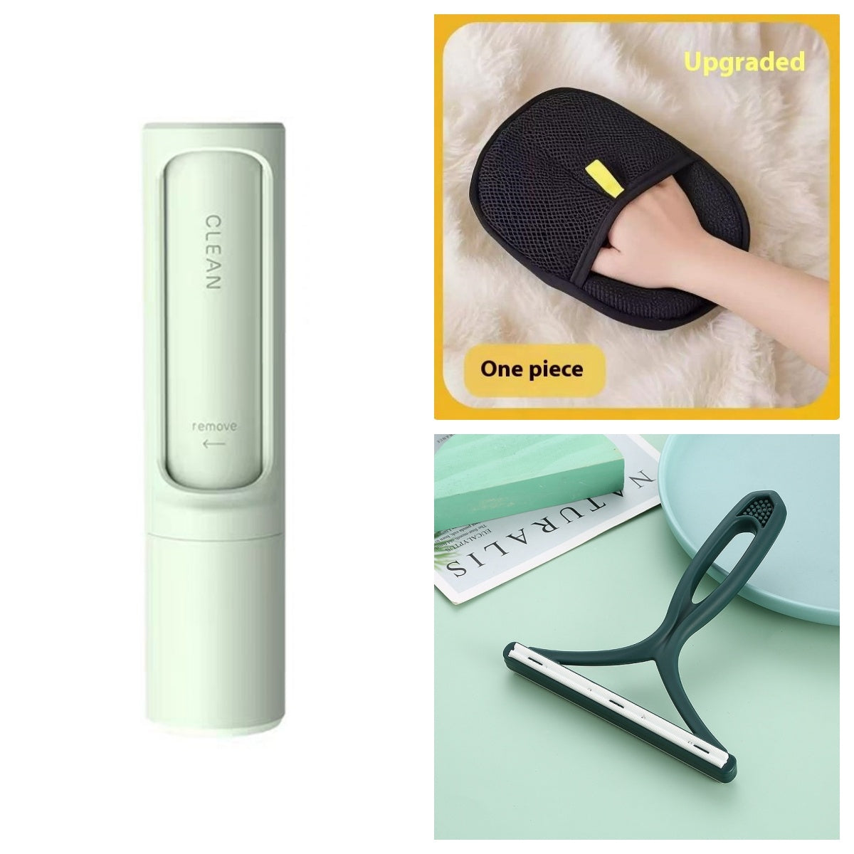 2-1 Reusable Pet Hair Remover Brush.